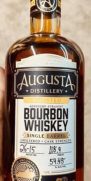 Augusta Distillery Wheated Bourbon Single Barrel Cask Strength