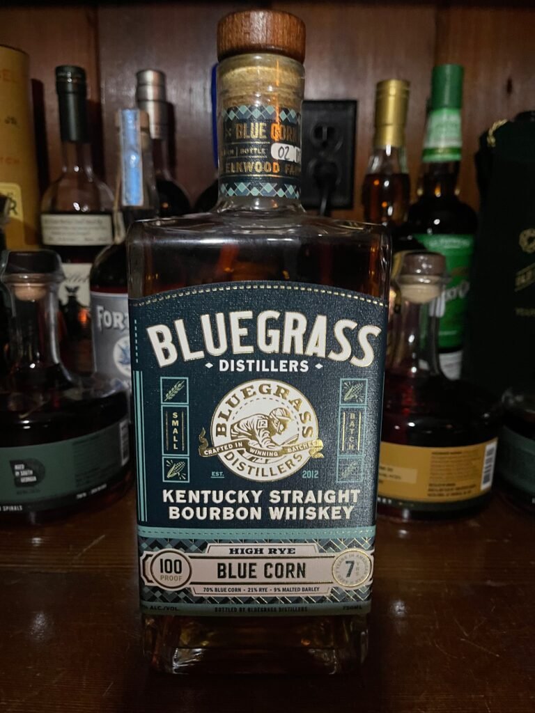 Bluegrass Distillery Kentucky Straight Bourbon High Rye Blue Corn